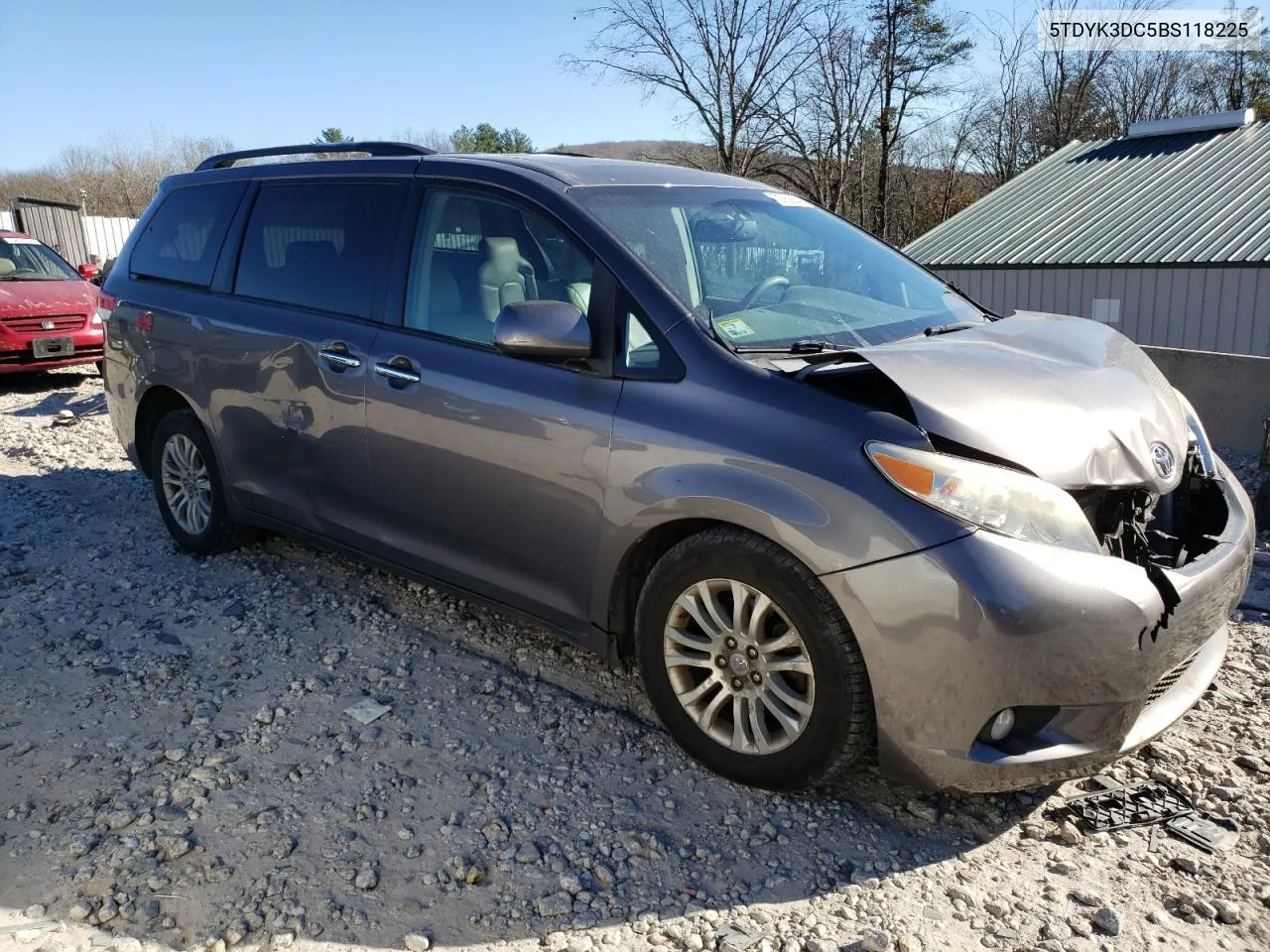 2011 Toyota Sienna Xle VIN: 5TDYK3DC5BS118225 Lot: 79762864