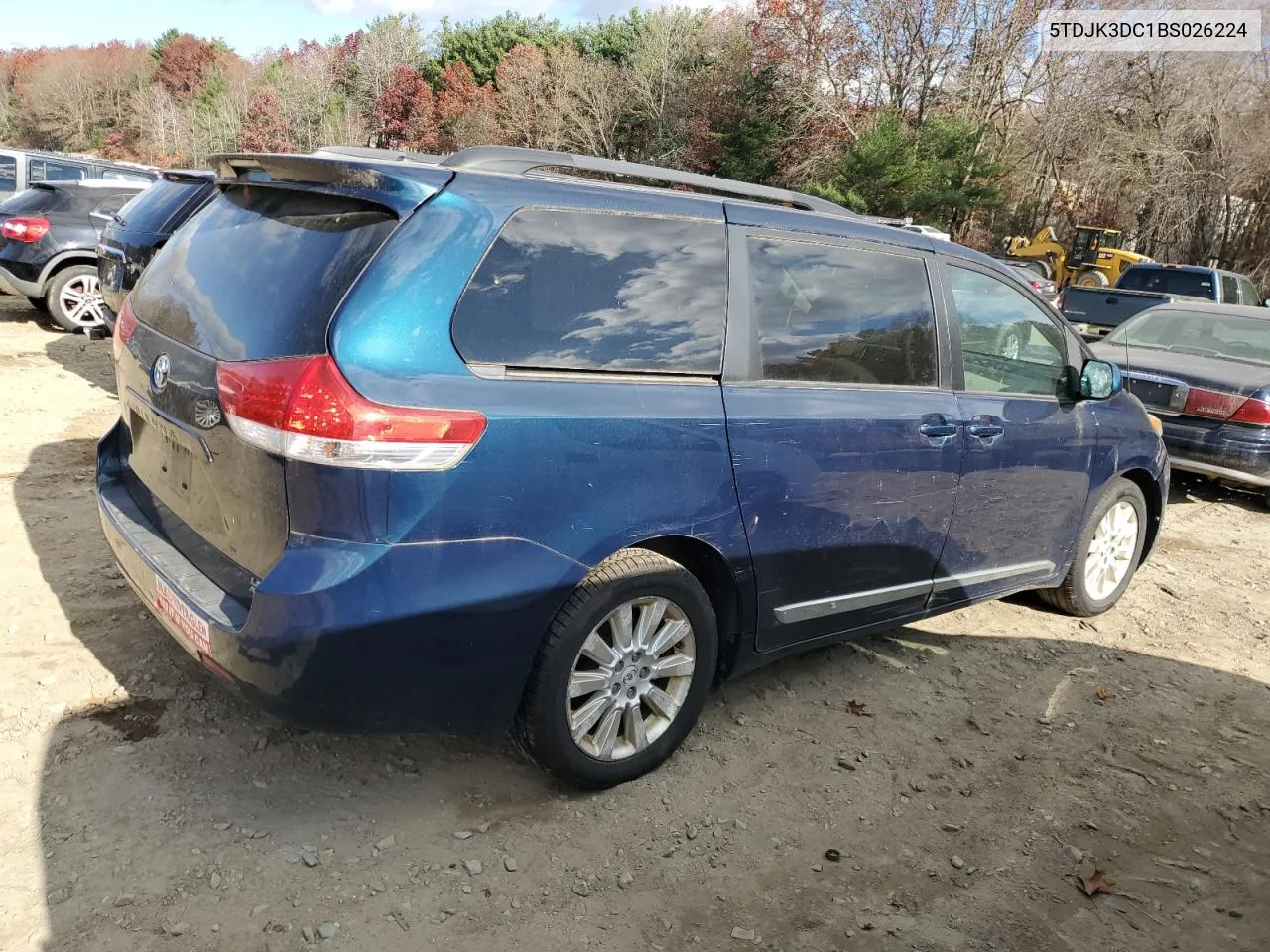 2011 Toyota Sienna Le VIN: 5TDJK3DC1BS026224 Lot: 79781244