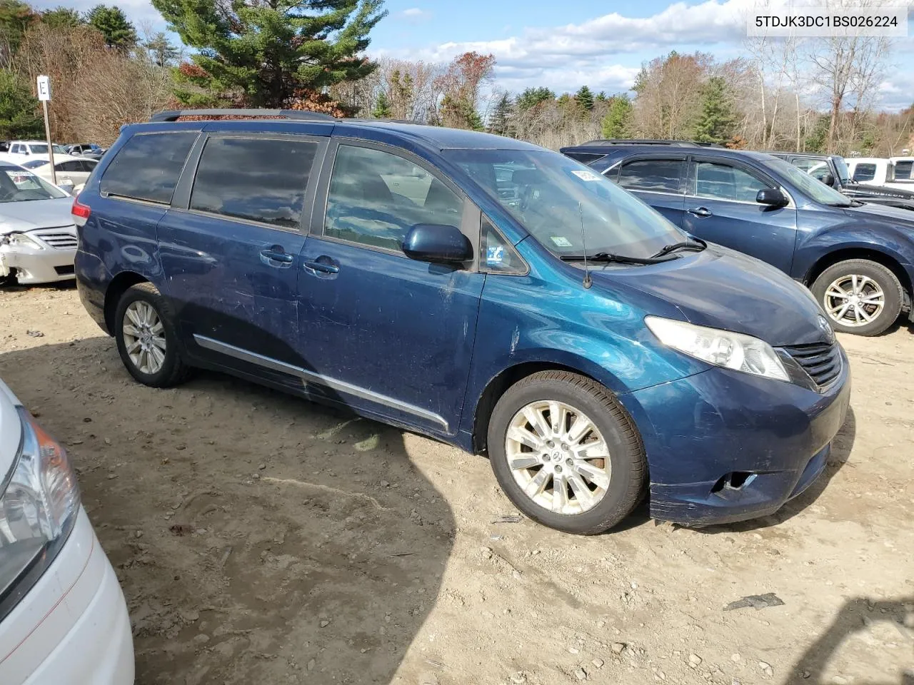 2011 Toyota Sienna Le VIN: 5TDJK3DC1BS026224 Lot: 79781244