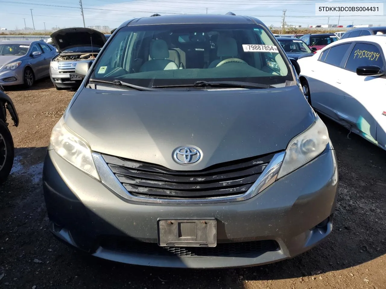 2011 Toyota Sienna Le VIN: 5TDKK3DC0BS004431 Lot: 79887854