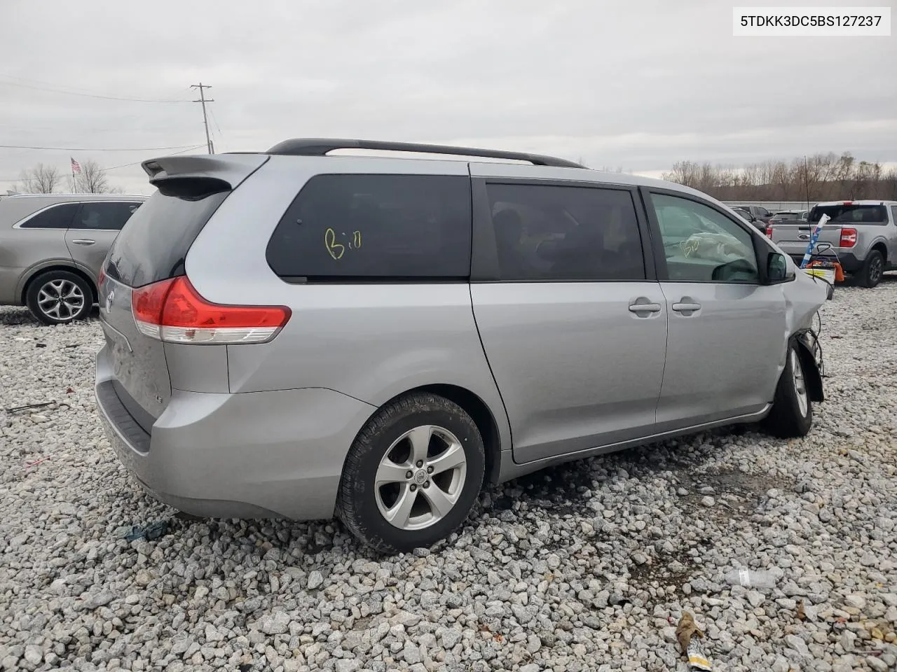 2011 Toyota Sienna Le VIN: 5TDKK3DC5BS127237 Lot: 79992074