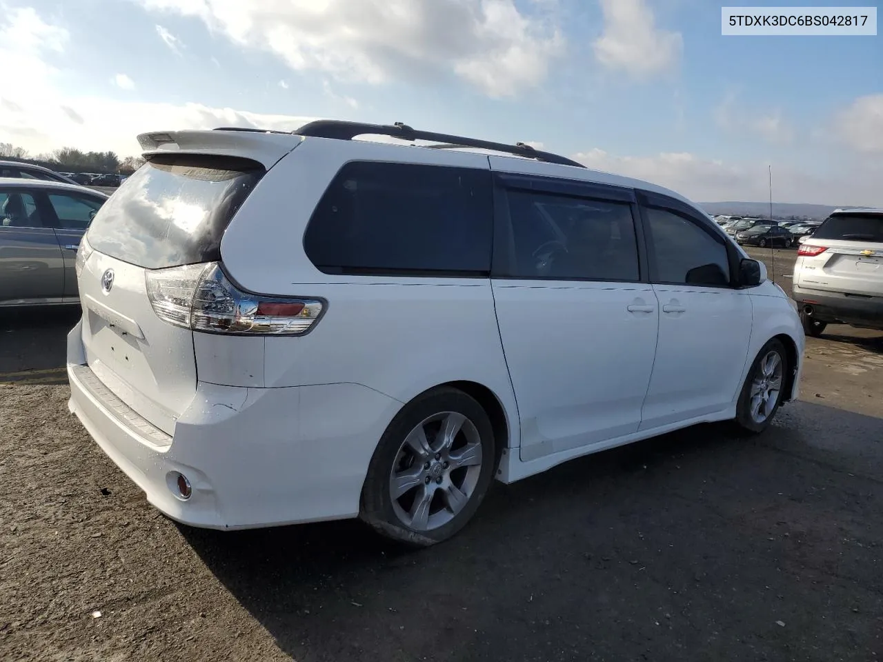 2011 Toyota Sienna Sport VIN: 5TDXK3DC6BS042817 Lot: 80214414