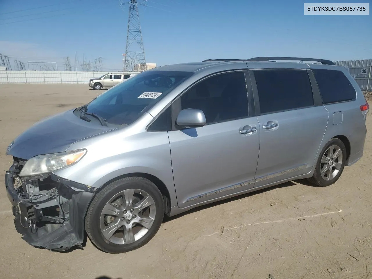 2011 Toyota Sienna Xle VIN: 5TDYK3DC7BS057735 Lot: 80488724