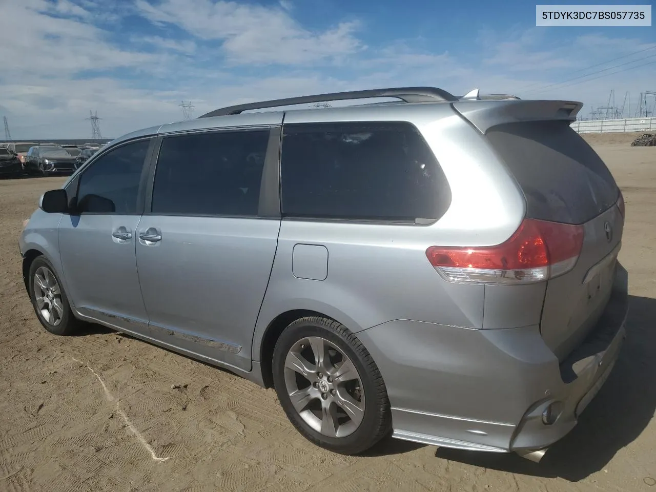 2011 Toyota Sienna Xle VIN: 5TDYK3DC7BS057735 Lot: 80488724