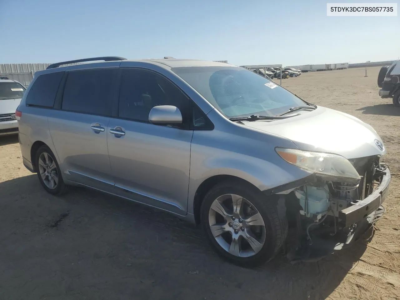 2011 Toyota Sienna Xle VIN: 5TDYK3DC7BS057735 Lot: 80488724