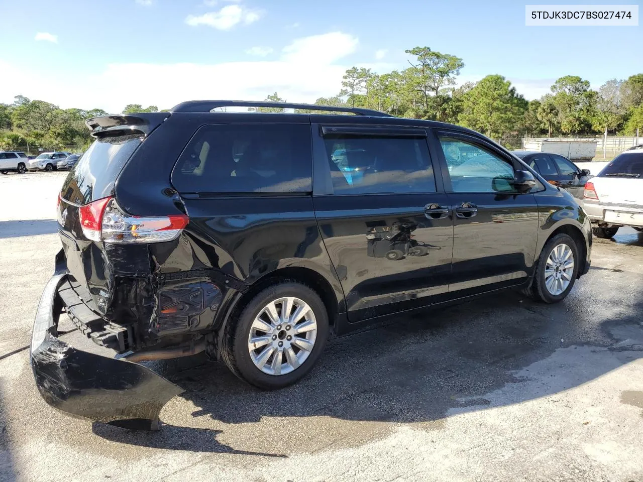 2011 Toyota Sienna Le VIN: 5TDJK3DC7BS027474 Lot: 80687934