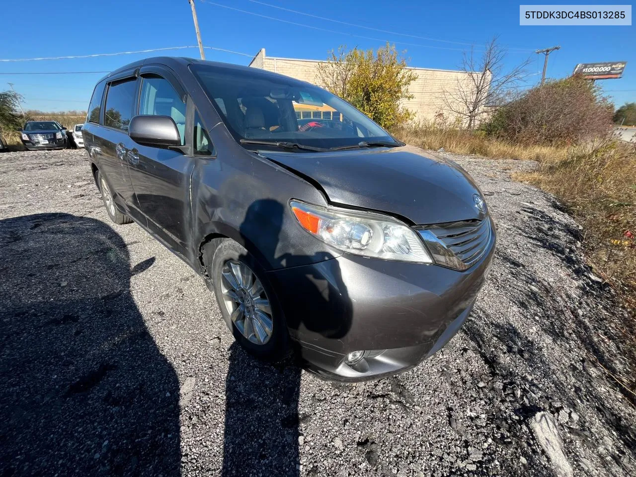 2011 Toyota Sienna Xle VIN: 5TDDK3DC4BS013285 Lot: 81205124