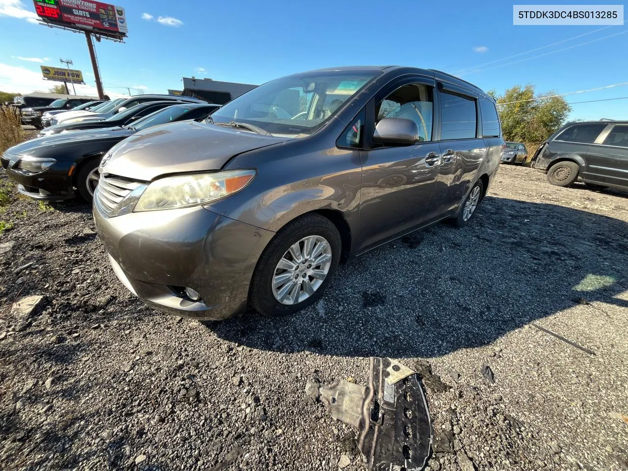 2011 Toyota Sienna Xle VIN: 5TDDK3DC4BS013285 Lot: 81205124