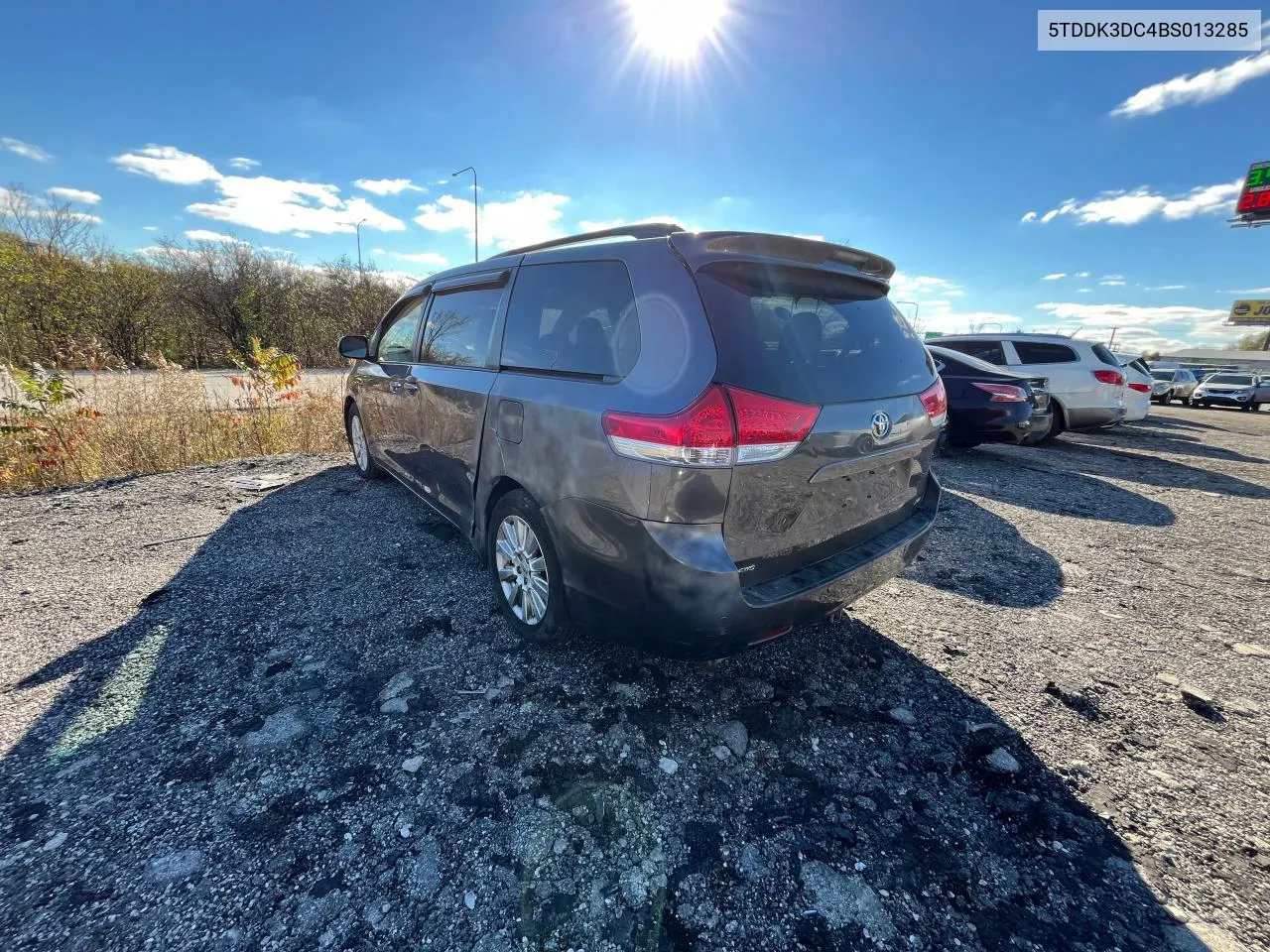 2011 Toyota Sienna Xle VIN: 5TDDK3DC4BS013285 Lot: 81205124