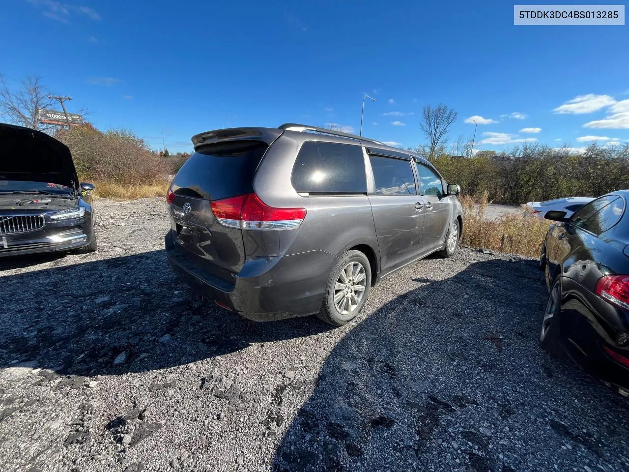 2011 Toyota Sienna Xle VIN: 5TDDK3DC4BS013285 Lot: 81205124