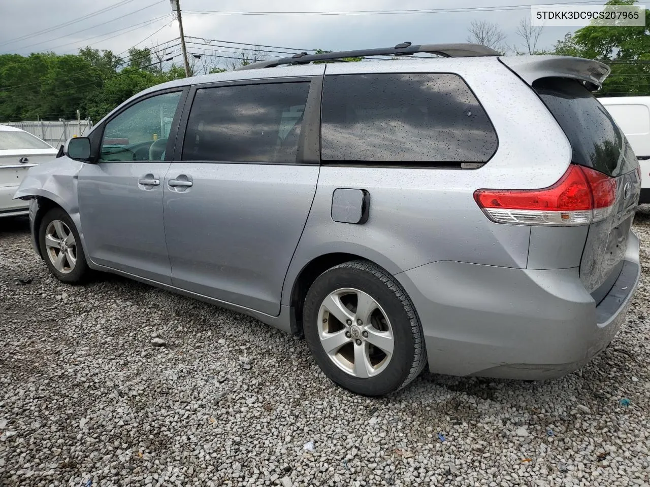 2012 Toyota Sienna Le VIN: 5TDKK3DC9CS207965 Lot: 55516184