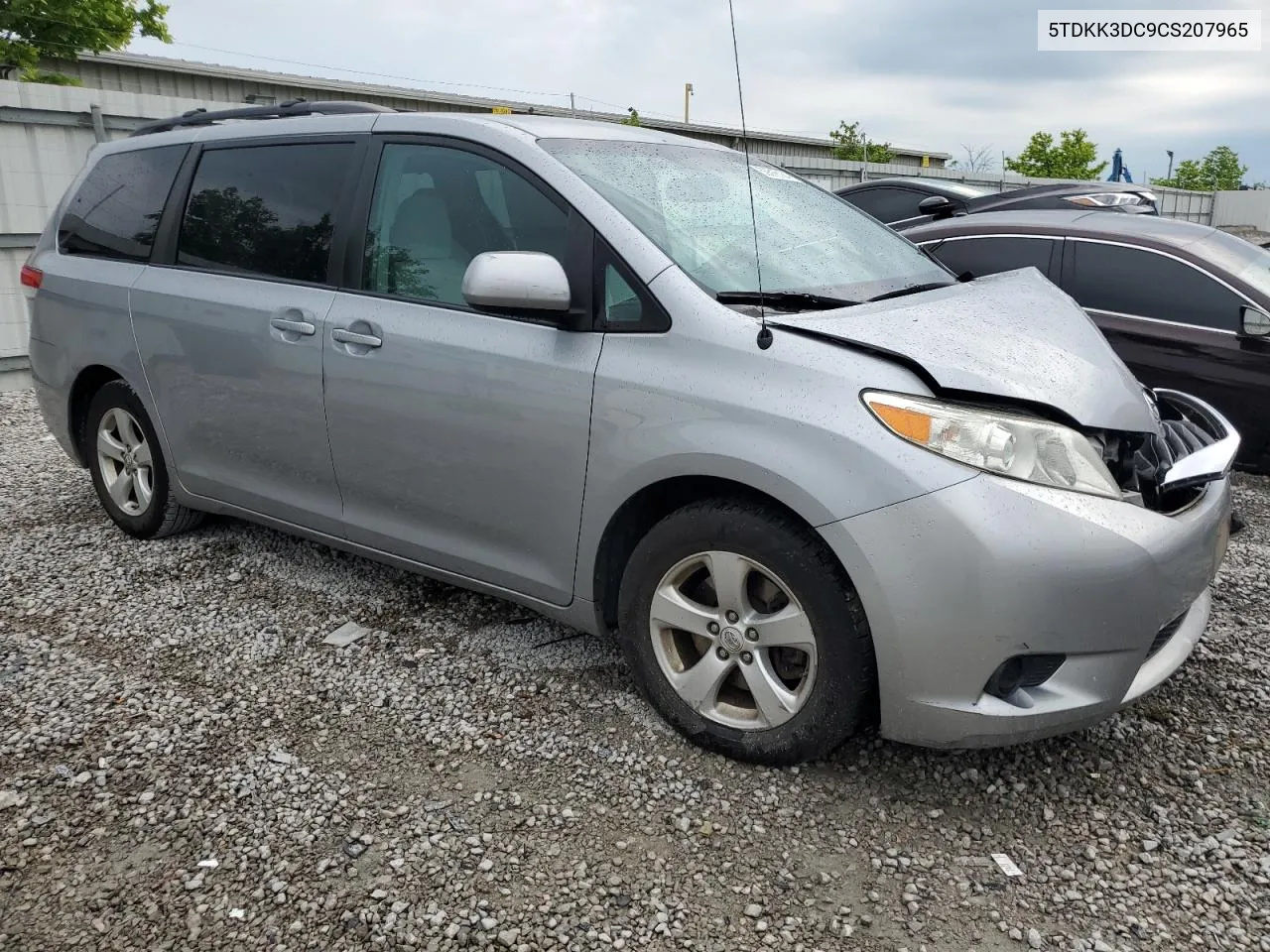 2012 Toyota Sienna Le VIN: 5TDKK3DC9CS207965 Lot: 55516184