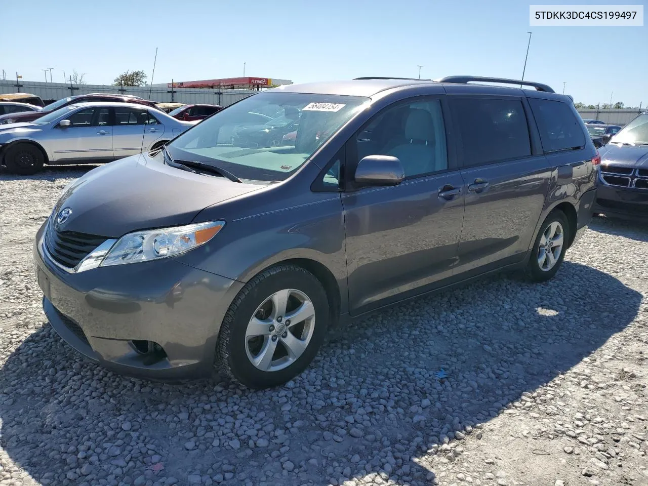 5TDKK3DC4CS199497 2012 Toyota Sienna Le