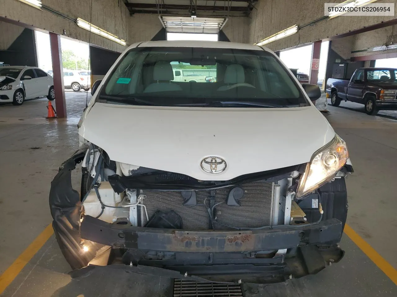 5TDZK3DC1CS206954 2012 Toyota Sienna