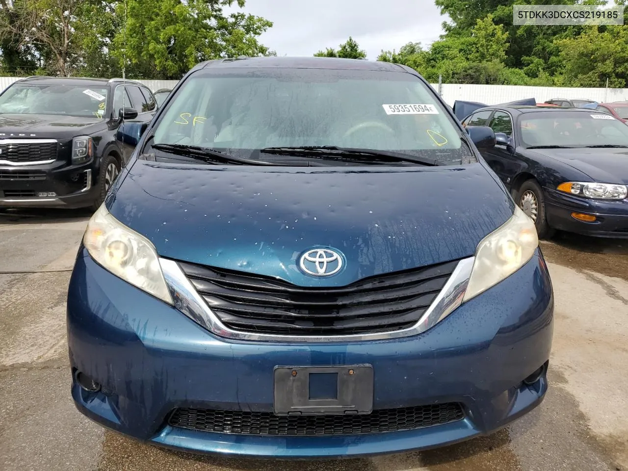 5TDKK3DCXCS219185 2012 Toyota Sienna Le