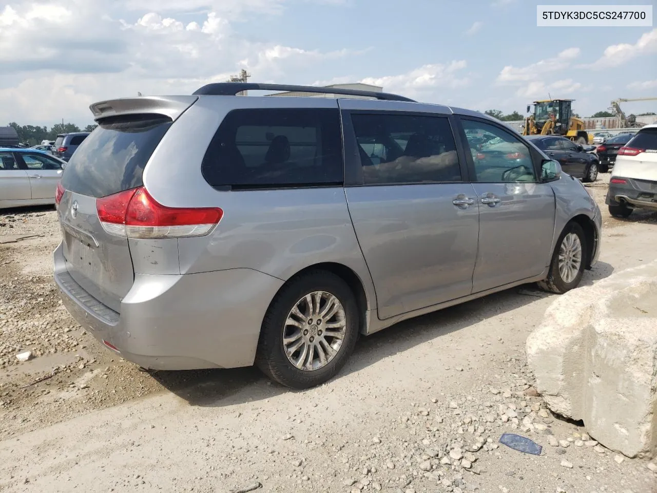 2012 Toyota Sienna Xle VIN: 5TDYK3DC5CS247700 Lot: 59664704