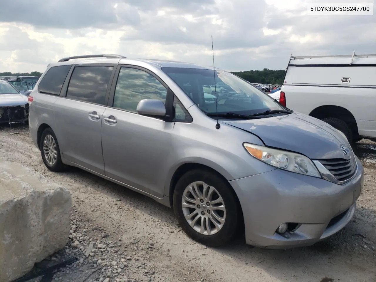 2012 Toyota Sienna Xle VIN: 5TDYK3DC5CS247700 Lot: 59664704