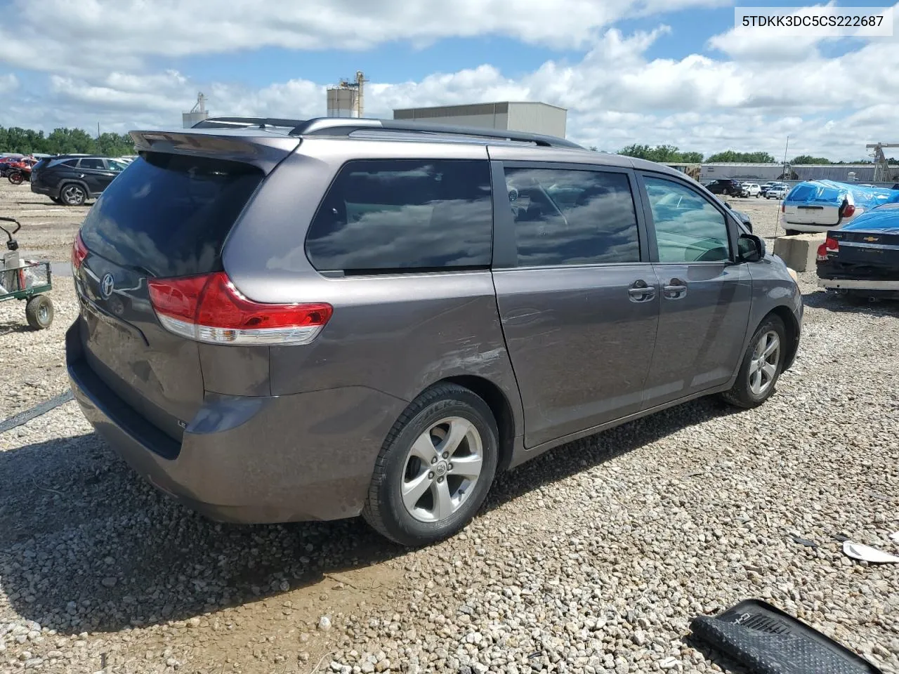 5TDKK3DC5CS222687 2012 Toyota Sienna Le