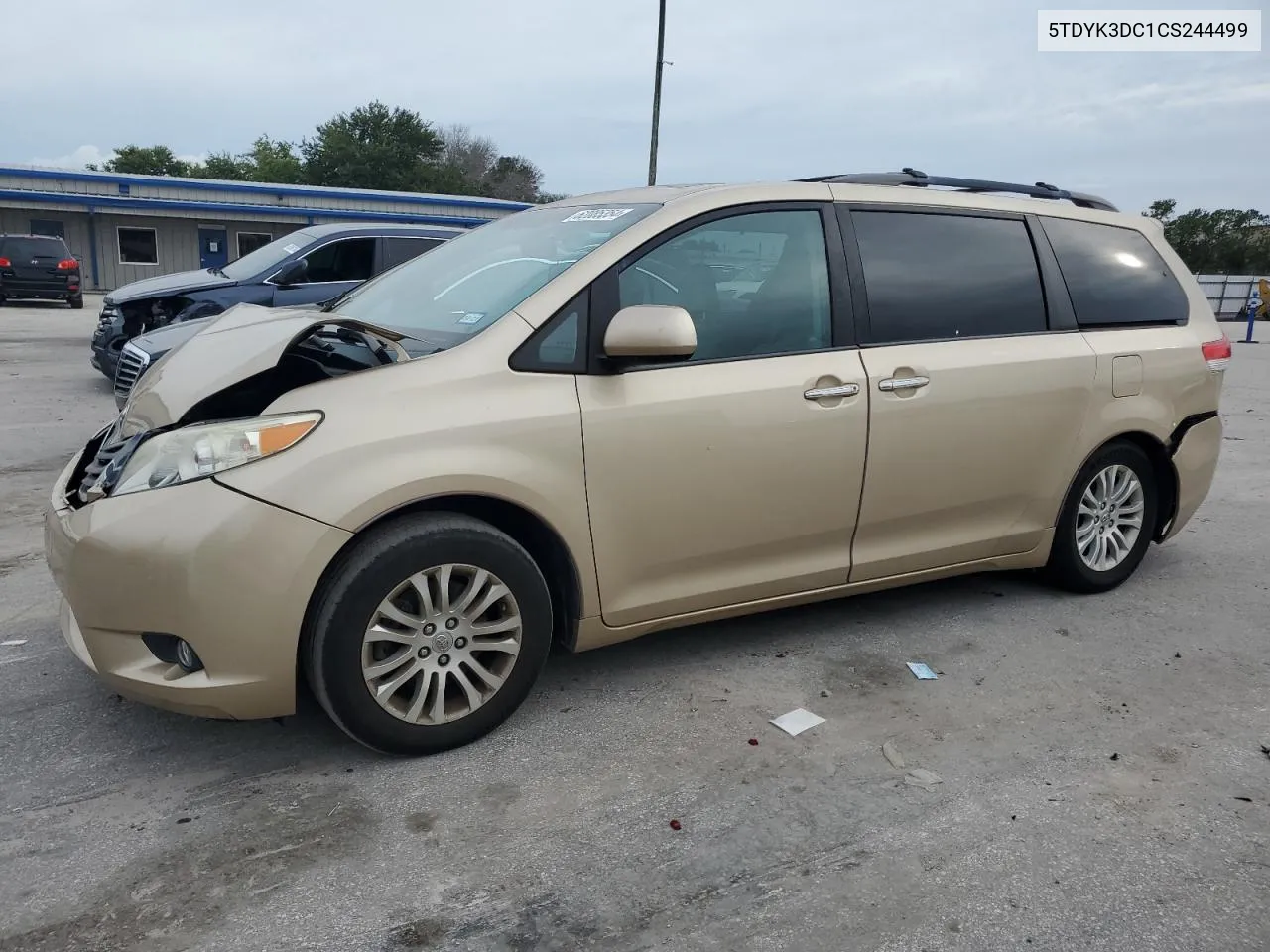 2012 Toyota Sienna Xle VIN: 5TDYK3DC1CS244499 Lot: 62085354