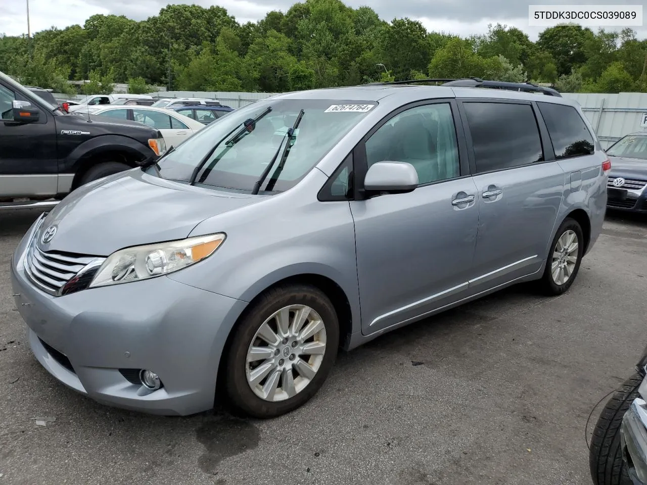 5TDDK3DC0CS039089 2012 Toyota Sienna Xle