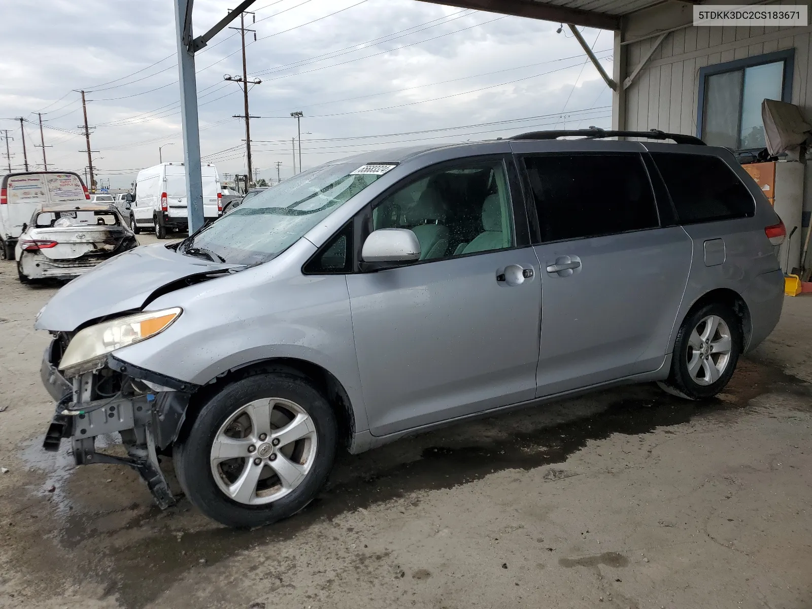 2012 Toyota Sienna Le VIN: 5TDKK3DC2CS183671 Lot: 65683324