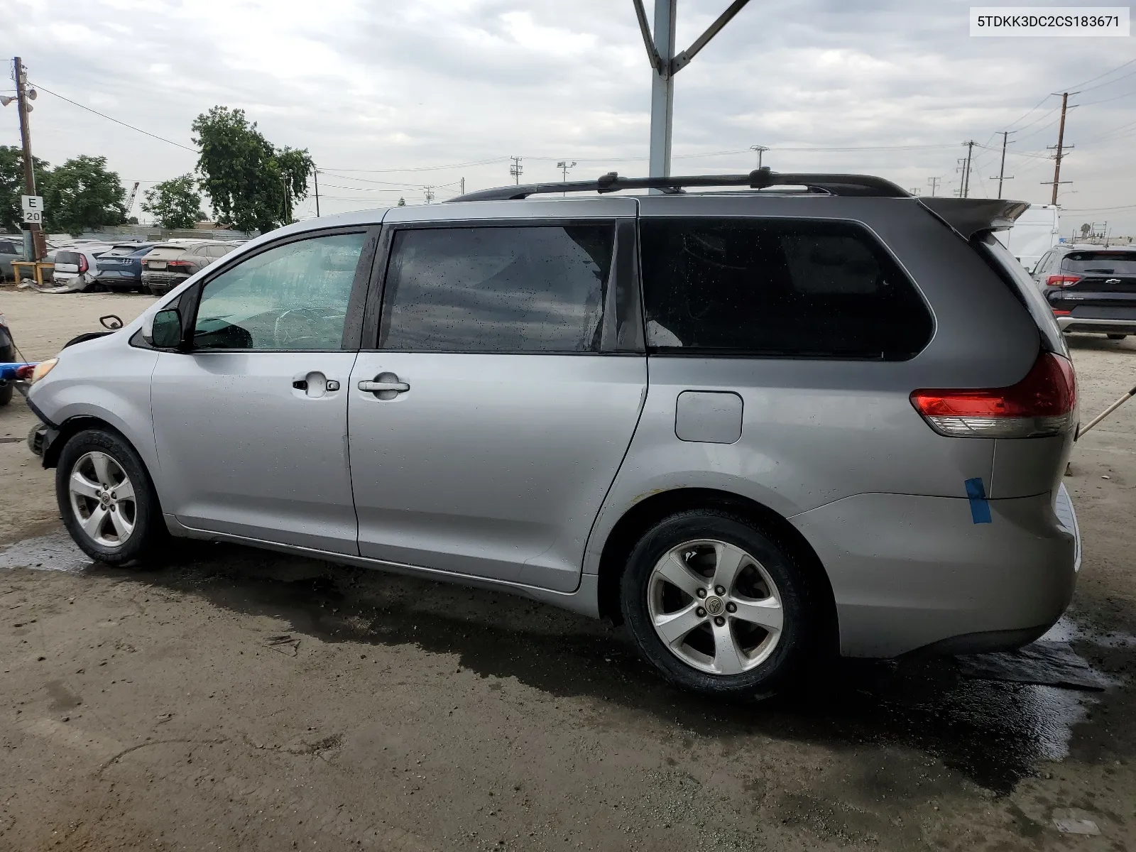 2012 Toyota Sienna Le VIN: 5TDKK3DC2CS183671 Lot: 65683324