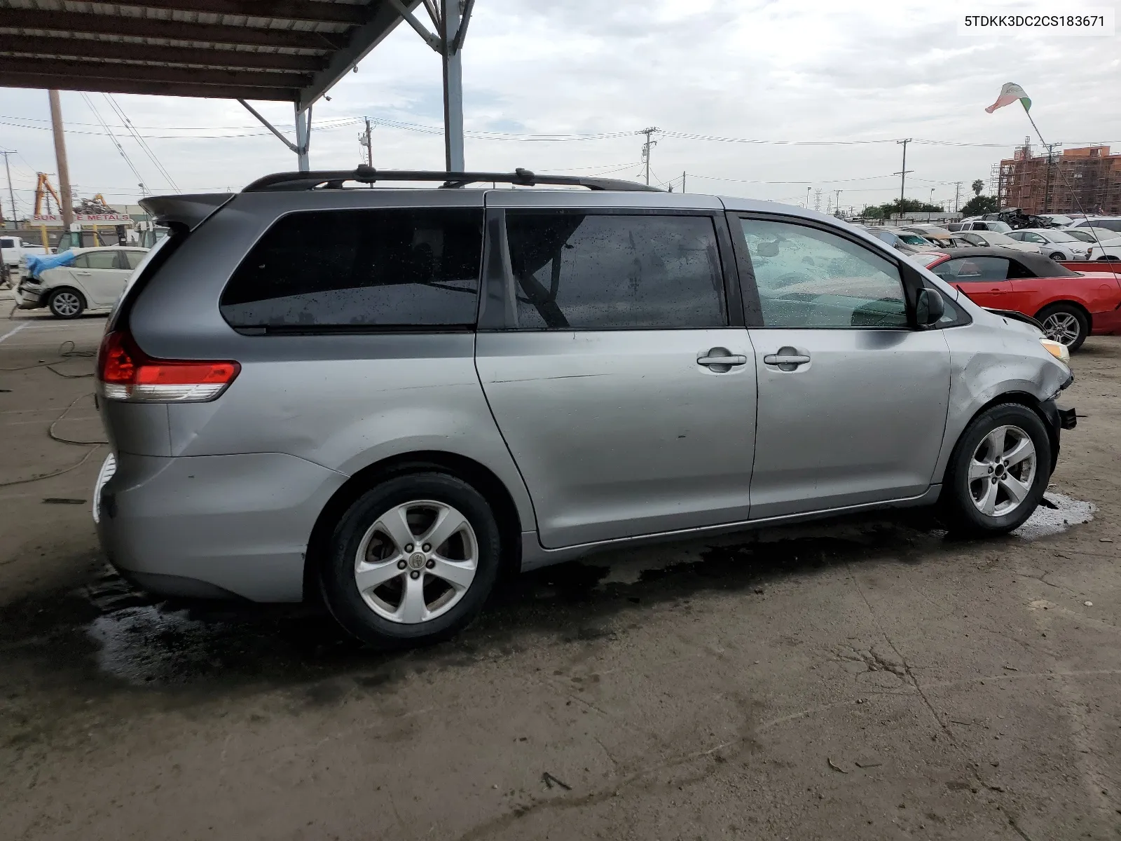 2012 Toyota Sienna Le VIN: 5TDKK3DC2CS183671 Lot: 65683324