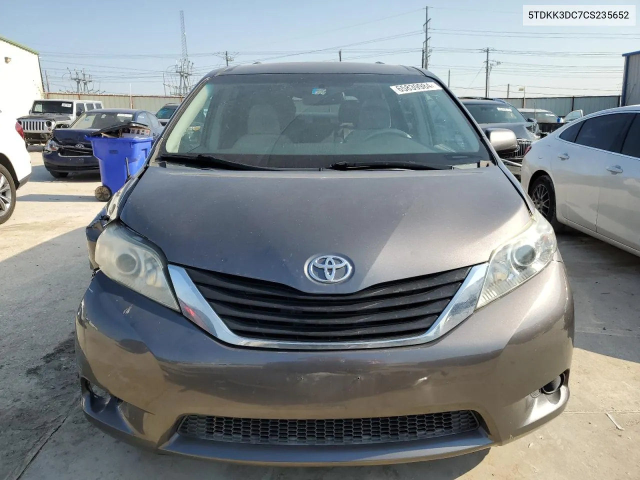 2012 Toyota Sienna Le VIN: 5TDKK3DC7CS235652 Lot: 65839984