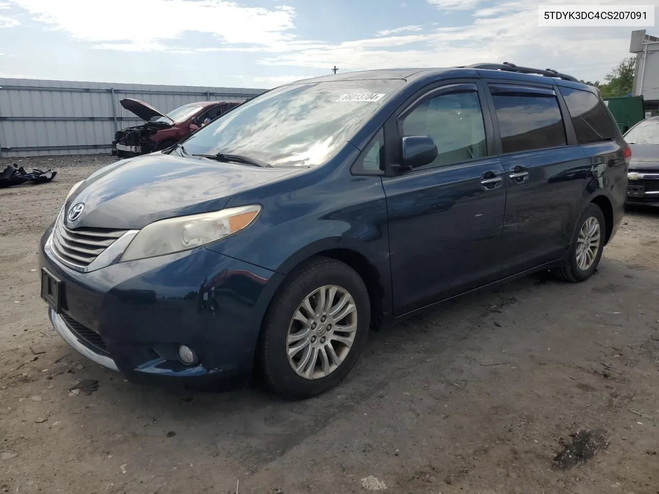 5TDYK3DC4CS207091 2012 Toyota Sienna Xle