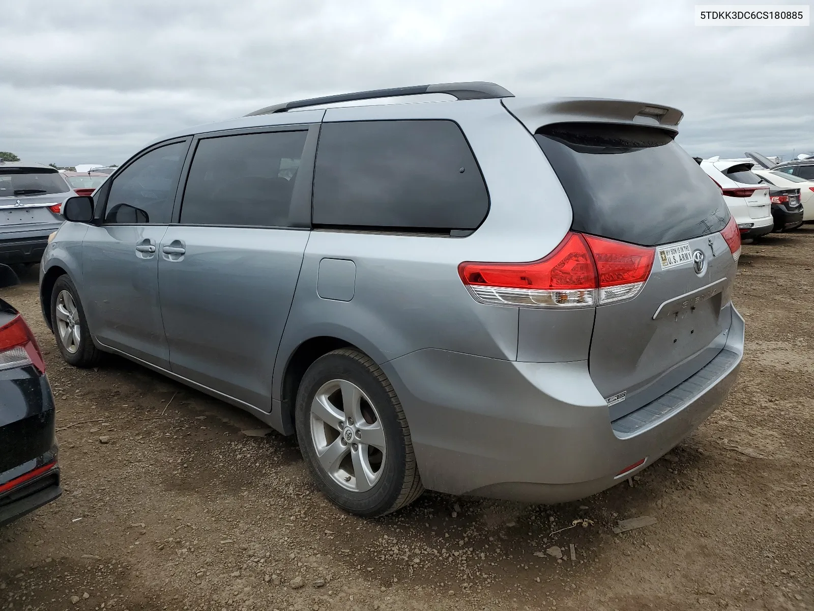 2012 Toyota Sienna Le VIN: 5TDKK3DC6CS180885 Lot: 66086624