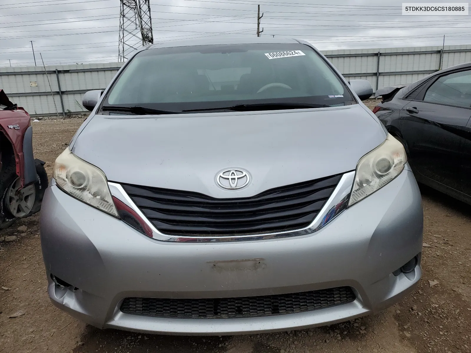 2012 Toyota Sienna Le VIN: 5TDKK3DC6CS180885 Lot: 66086624