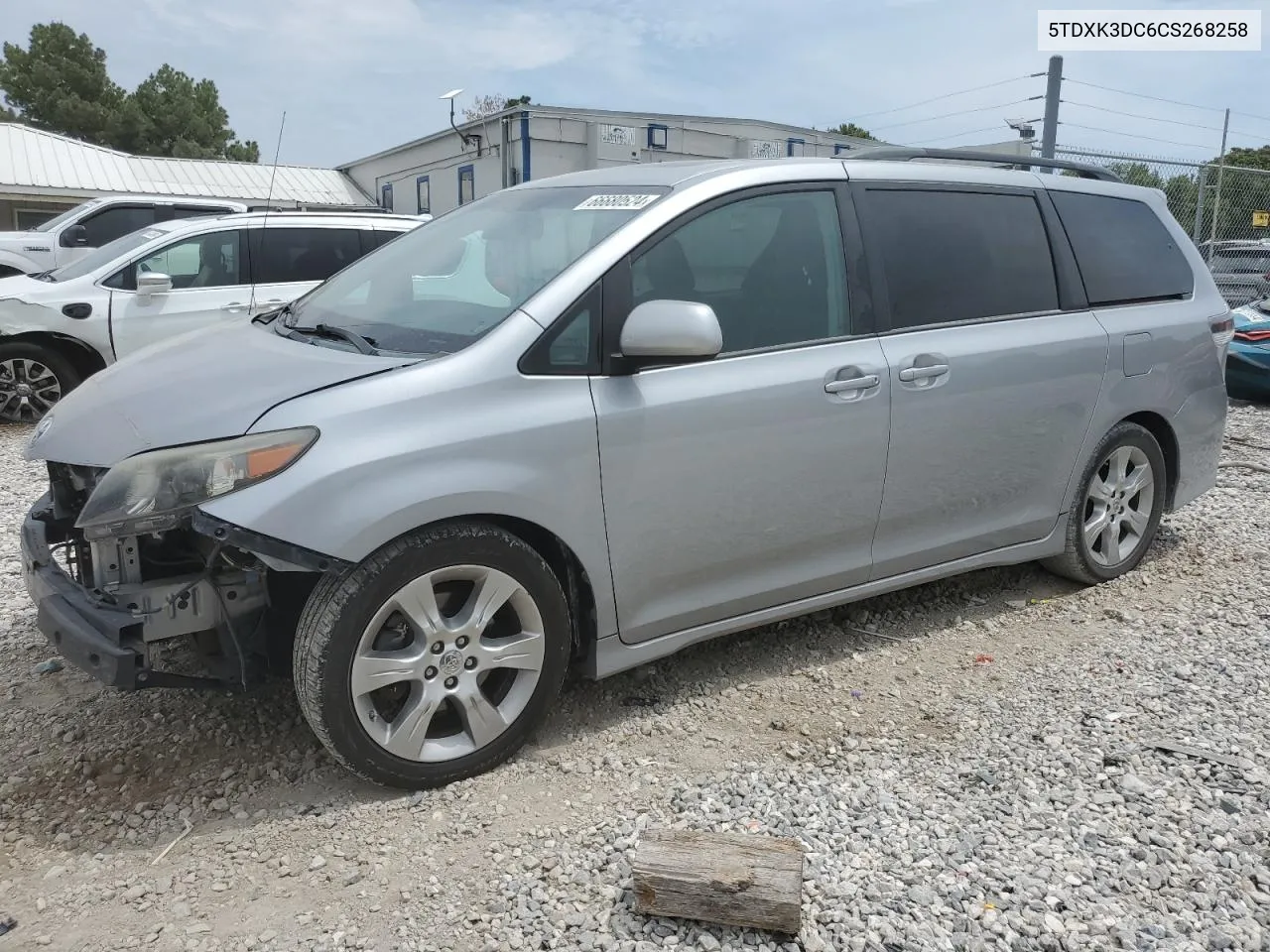 2012 Toyota Sienna Sport VIN: 5TDXK3DC6CS268258 Lot: 66680524