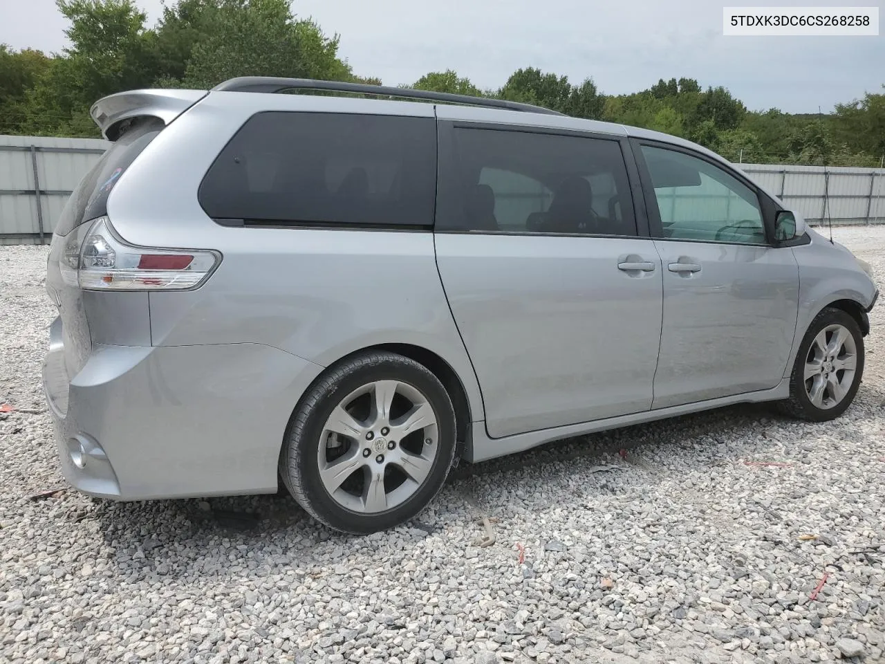 2012 Toyota Sienna Sport VIN: 5TDXK3DC6CS268258 Lot: 66680524