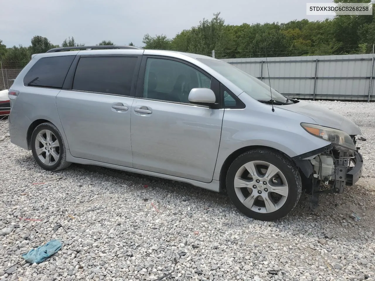 2012 Toyota Sienna Sport VIN: 5TDXK3DC6CS268258 Lot: 66680524