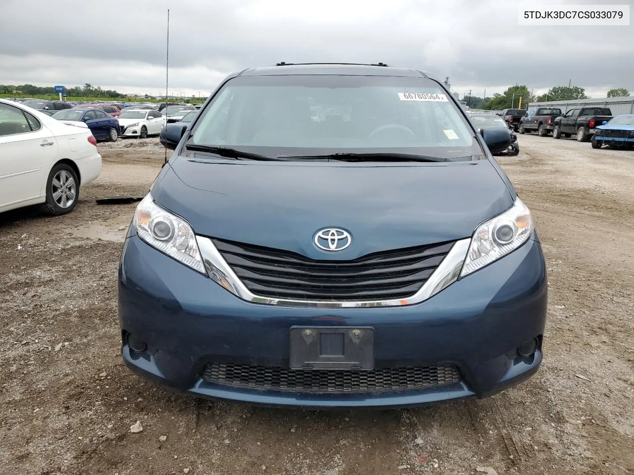 2012 Toyota Sienna Le VIN: 5TDJK3DC7CS033079 Lot: 66780564