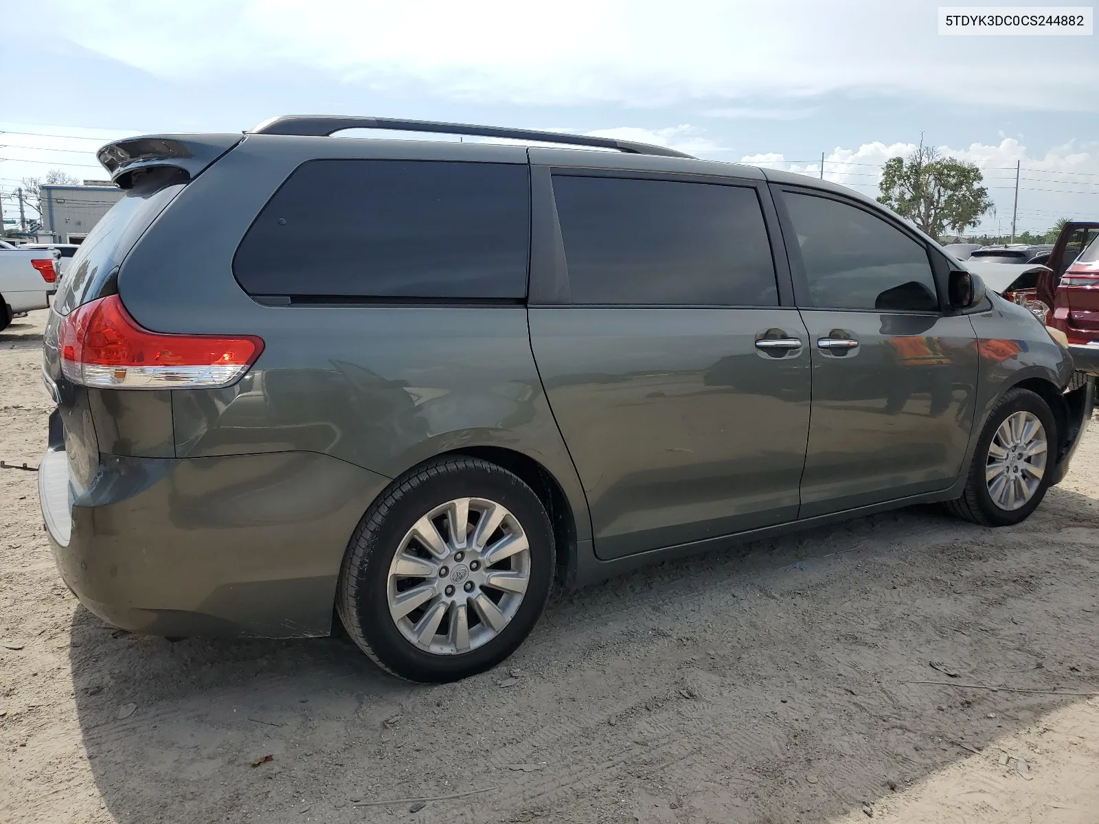 2012 Toyota Sienna Xle VIN: 5TDYK3DC0CS244882 Lot: 66925834