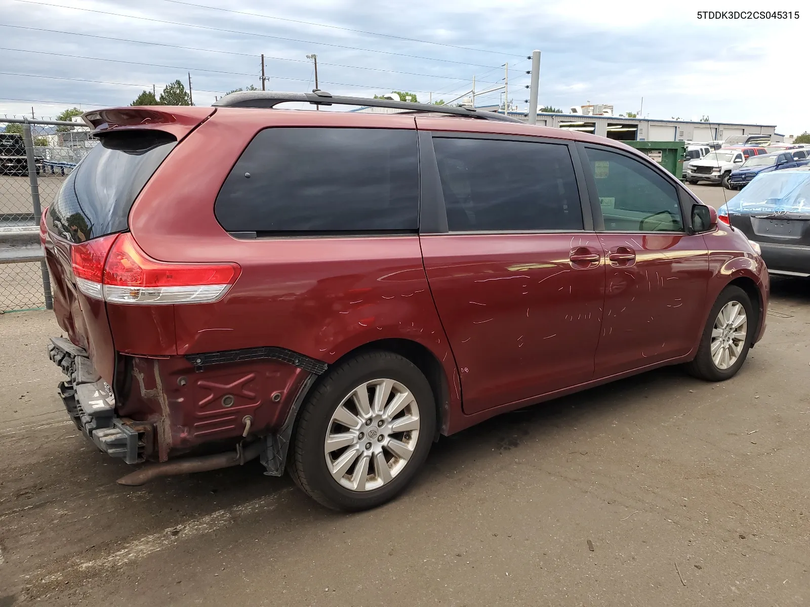 2012 Toyota Sienna Xle VIN: 5TDDK3DC2CS045315 Lot: 67601314