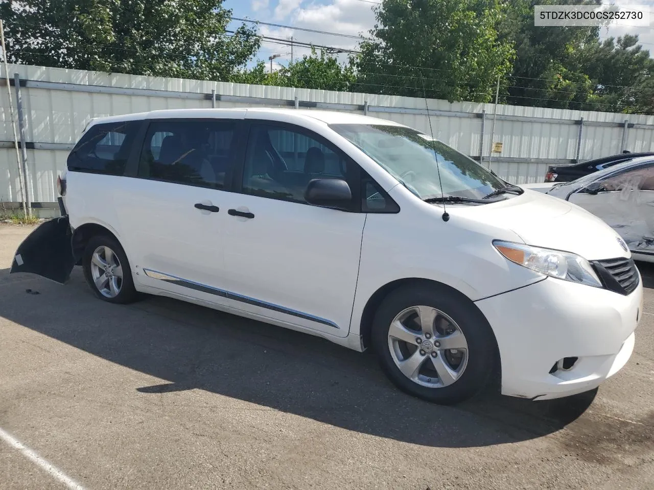 2012 Toyota Sienna VIN: 5TDZK3DC0CS252730 Lot: 67860924