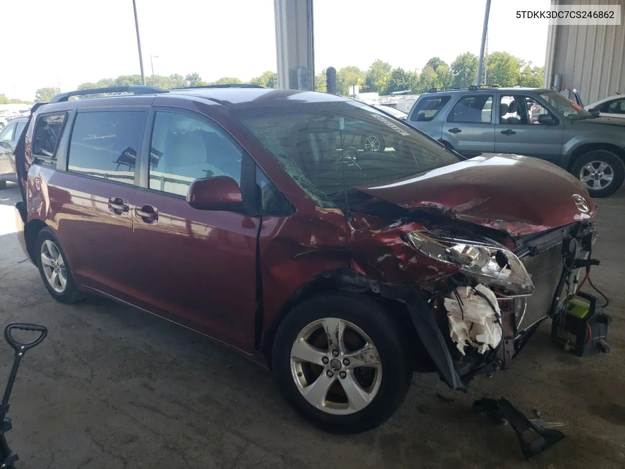 2012 Toyota Sienna Le VIN: 5TDKK3DC7CS246862 Lot: 68114274