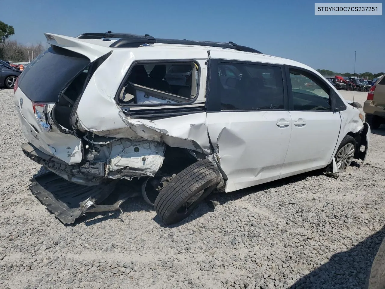 2012 Toyota Sienna Xle VIN: 5TDYK3DC7CS237251 Lot: 69084274