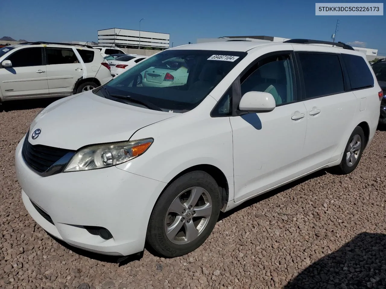 5TDKK3DC5CS226173 2012 Toyota Sienna Le