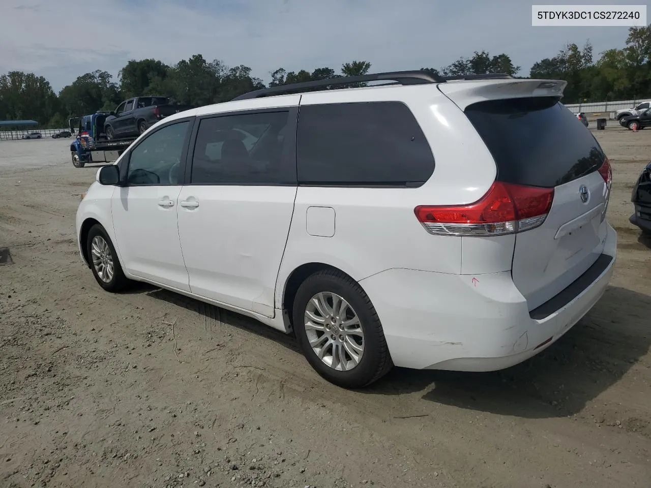 2012 Toyota Sienna Xle VIN: 5TDYK3DC1CS272240 Lot: 69753254