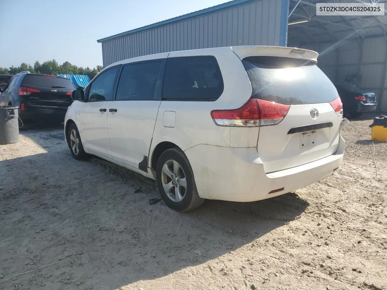 2012 Toyota Sienna VIN: 5TDZK3DC4CS204325 Lot: 70357864