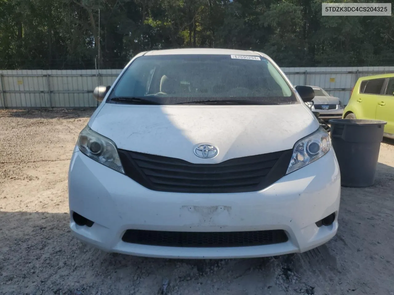 5TDZK3DC4CS204325 2012 Toyota Sienna