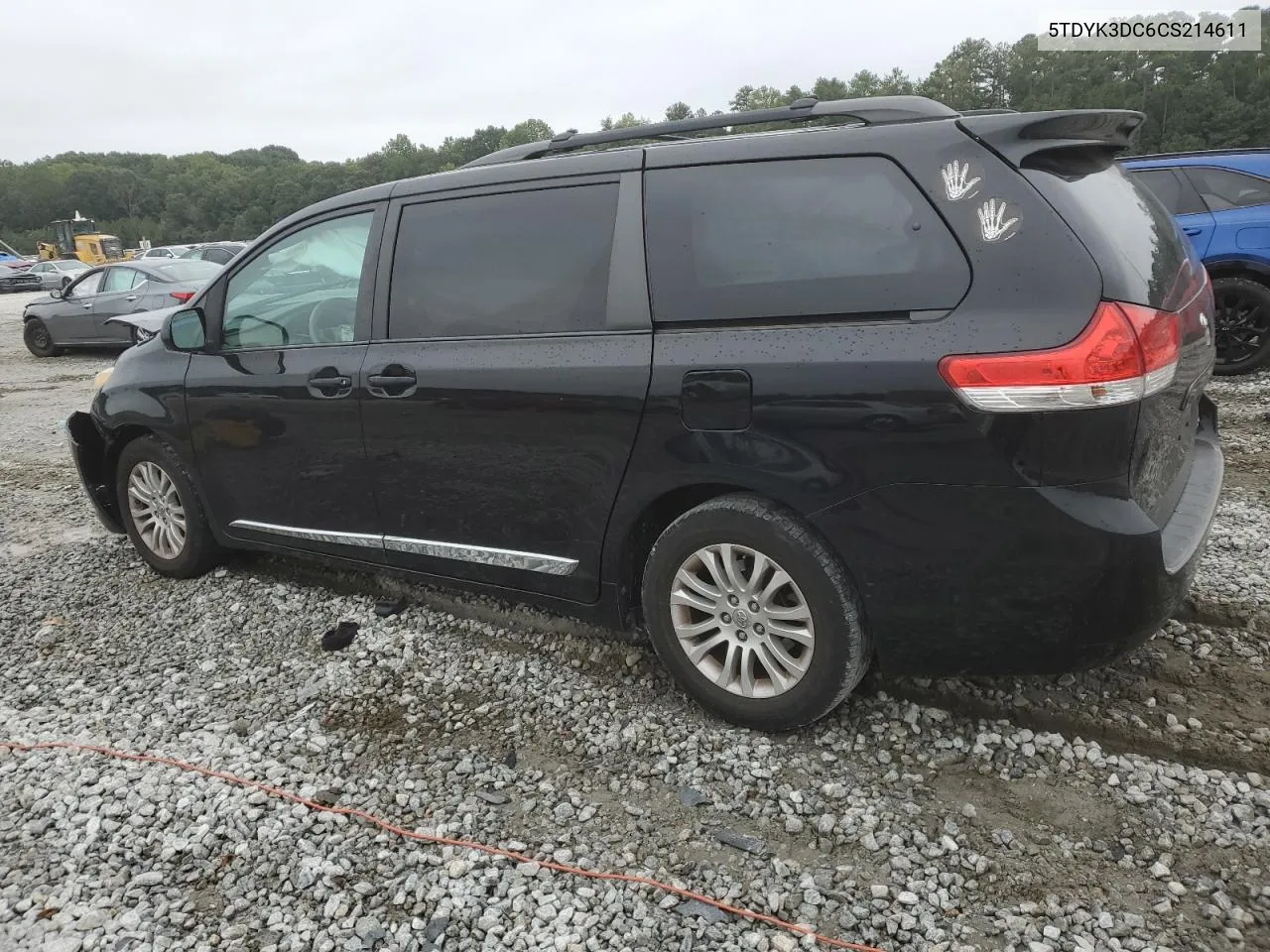 2012 Toyota Sienna Xle VIN: 5TDYK3DC6CS214611 Lot: 70907364