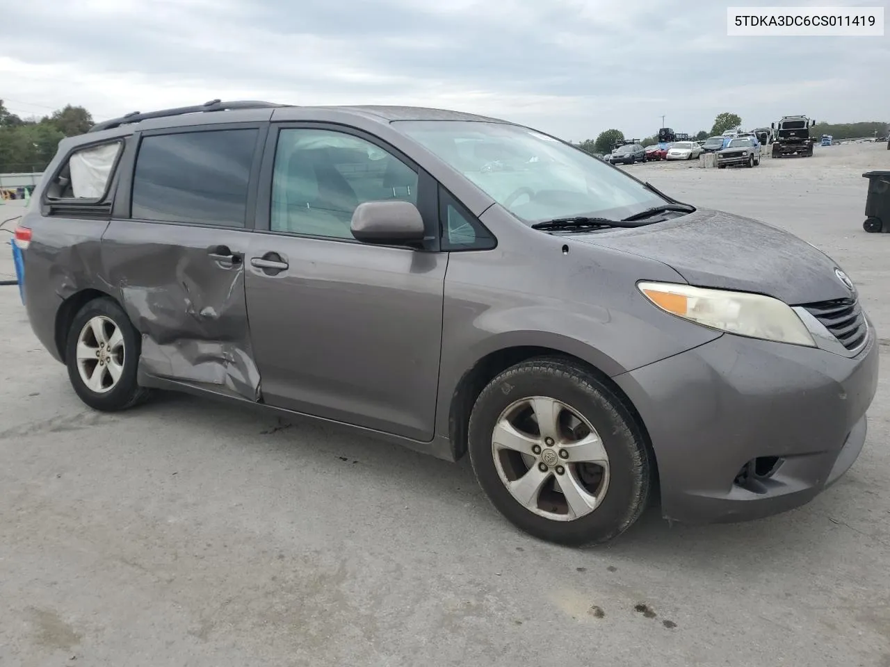 5TDKA3DC6CS011419 2012 Toyota Sienna Base