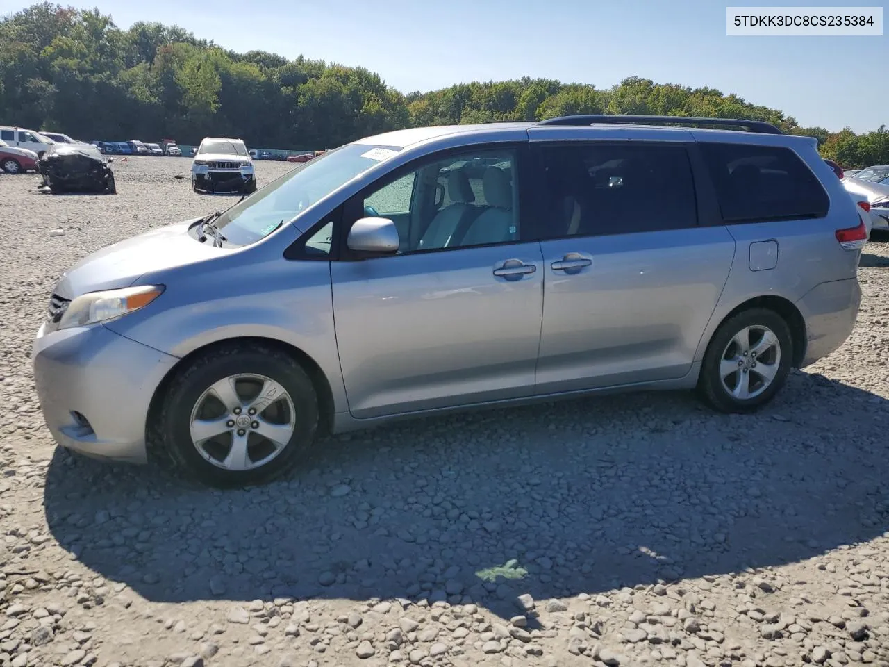 2012 Toyota Sienna Le VIN: 5TDKK3DC8CS235384 Lot: 70999314