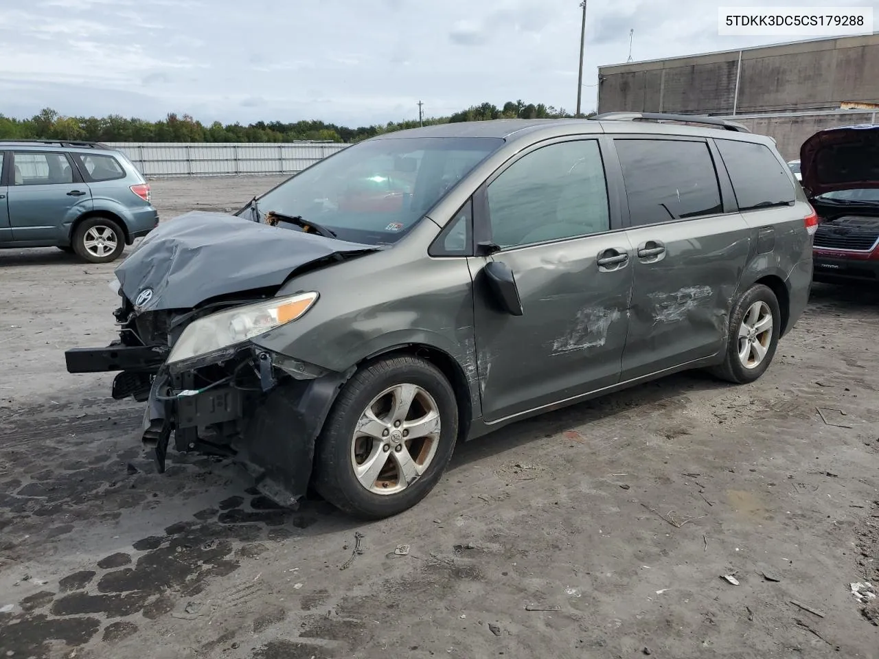 2012 Toyota Sienna Le VIN: 5TDKK3DC5CS179288 Lot: 71093324