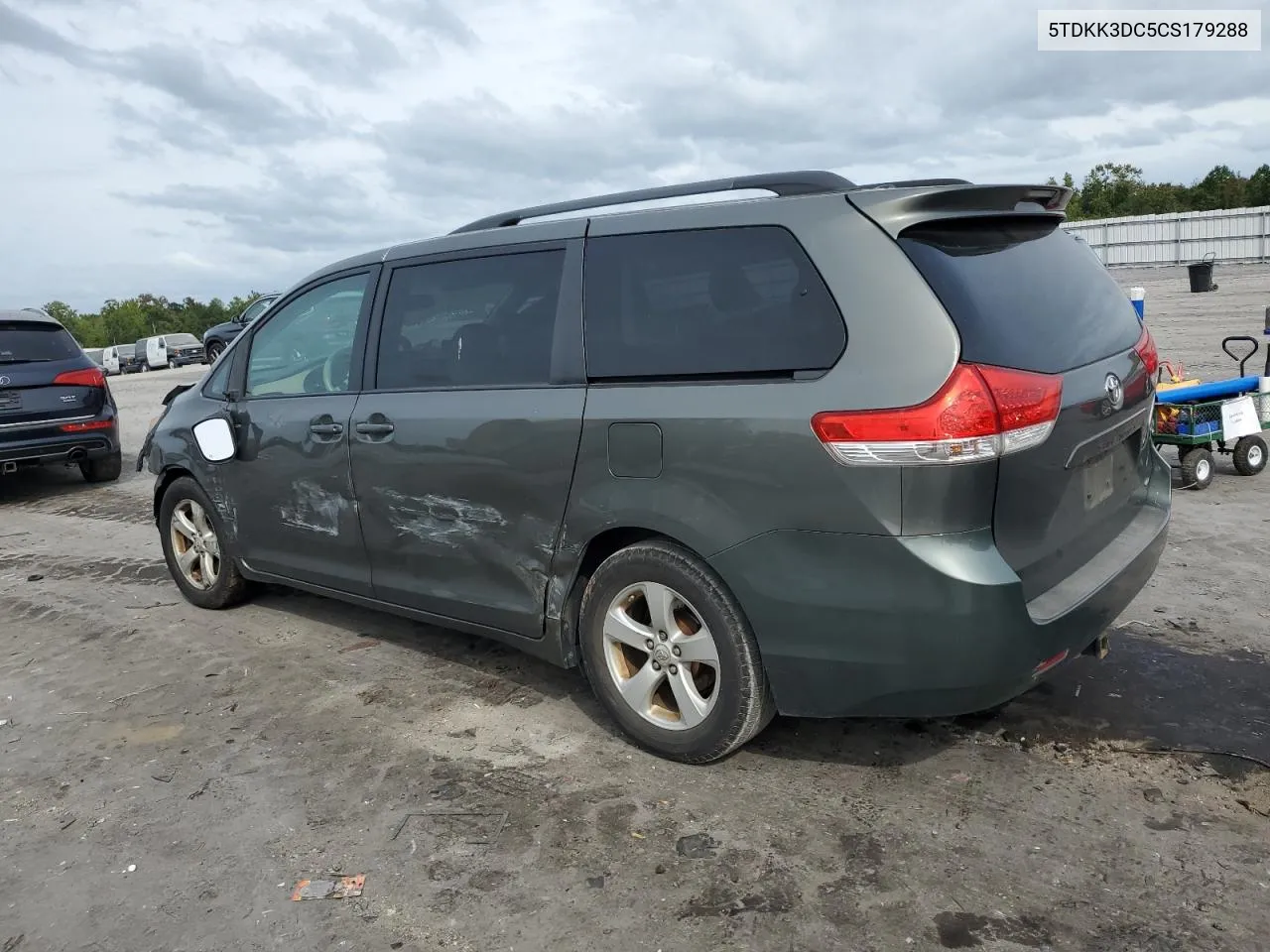 2012 Toyota Sienna Le VIN: 5TDKK3DC5CS179288 Lot: 71093324