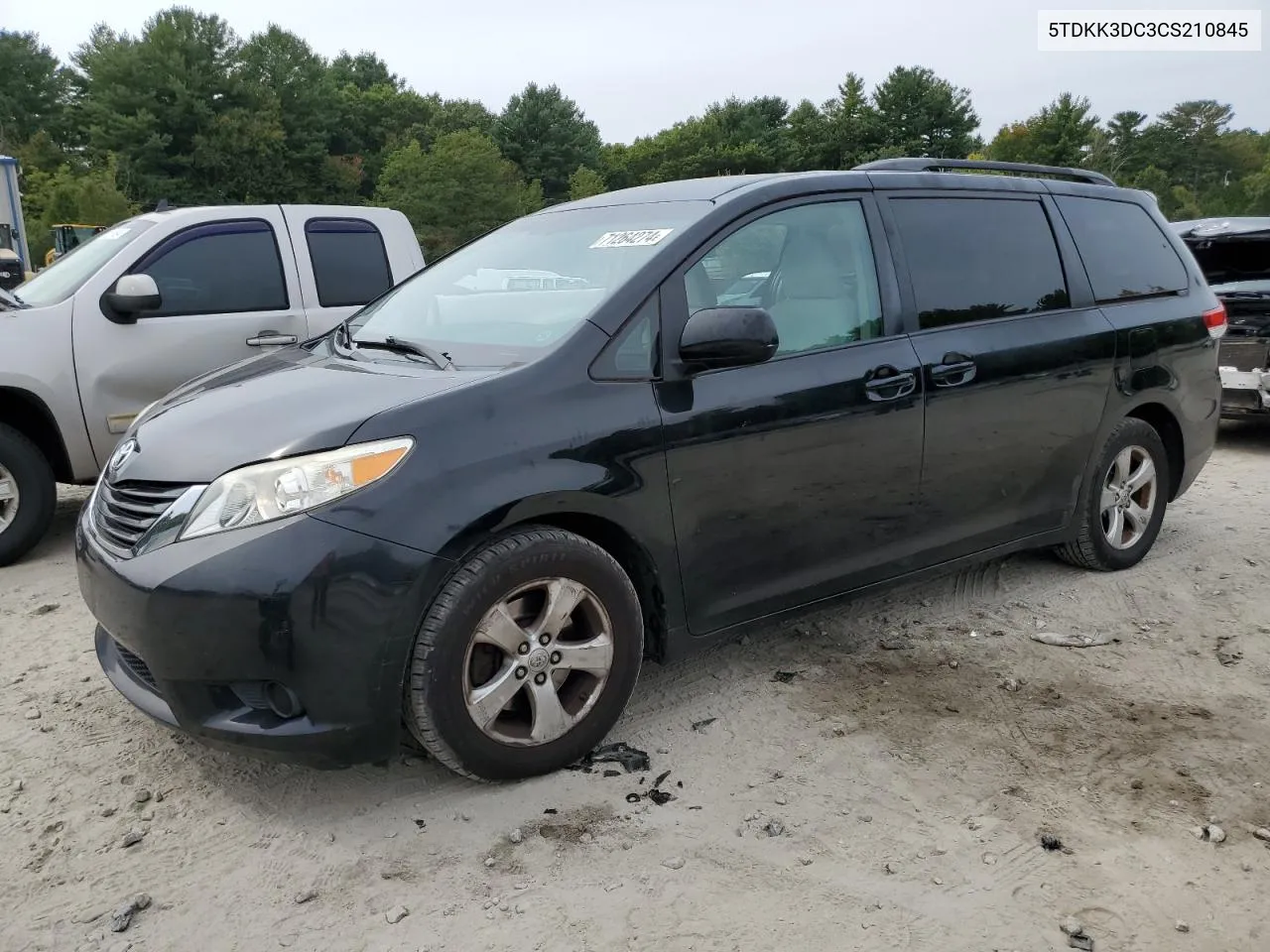 2012 Toyota Sienna Le VIN: 5TDKK3DC3CS210845 Lot: 71264274